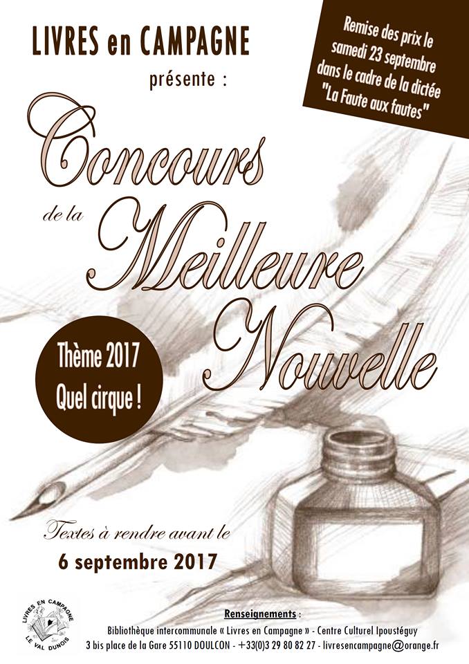 CONCOURS DE LA MEILLEURE NOUVELLE