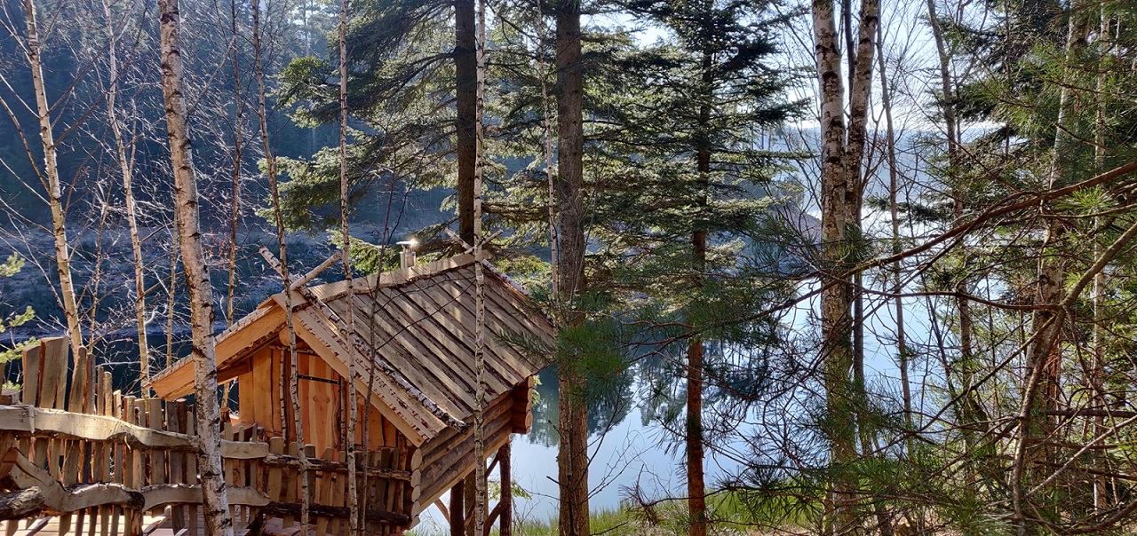 LES CABANES DU LAC DE PIERRE PERCÉE